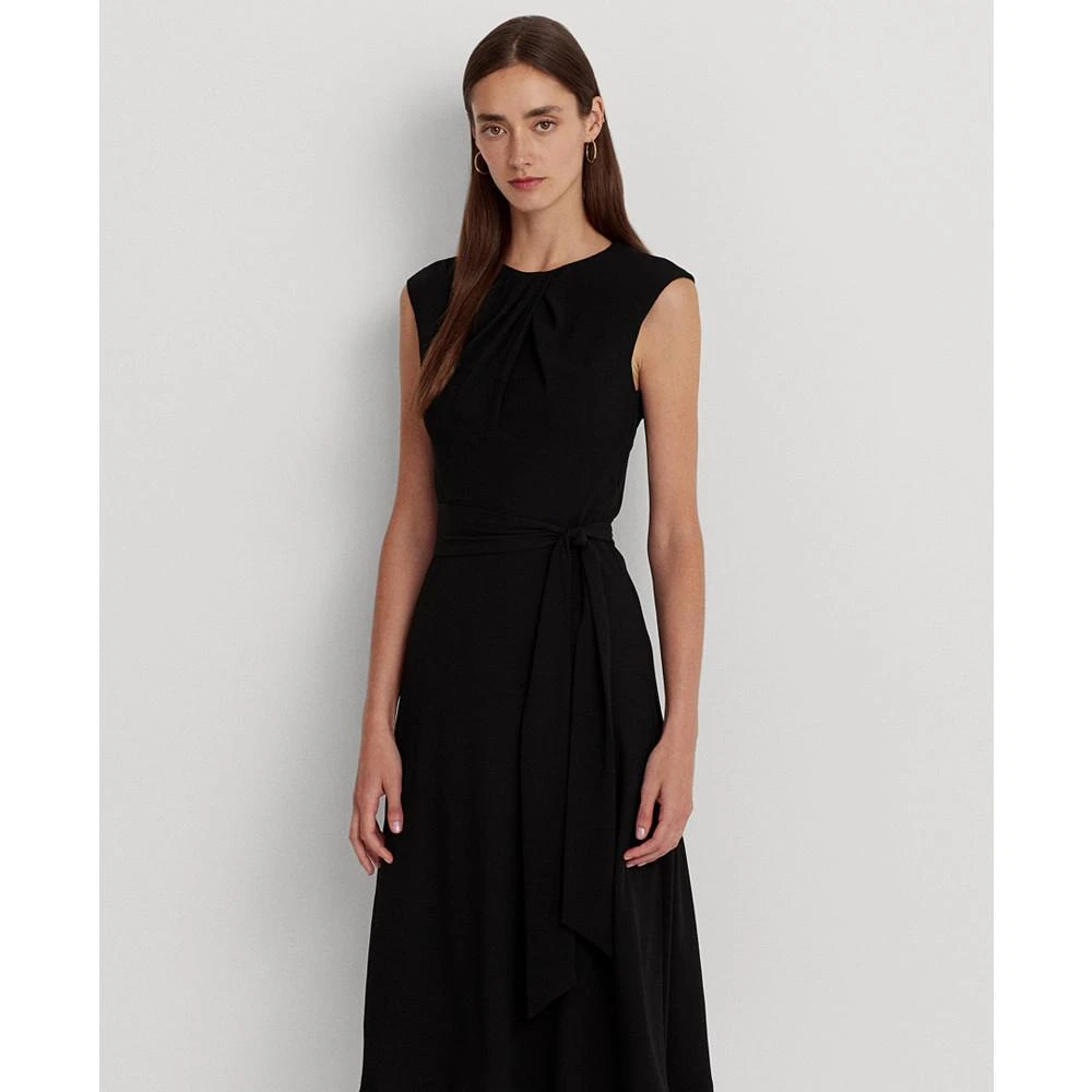 商品Ralph Lauren|Women's Bubble Crepe Cap-Sleeve Dress,价格¥1120,第4张图片详细描述