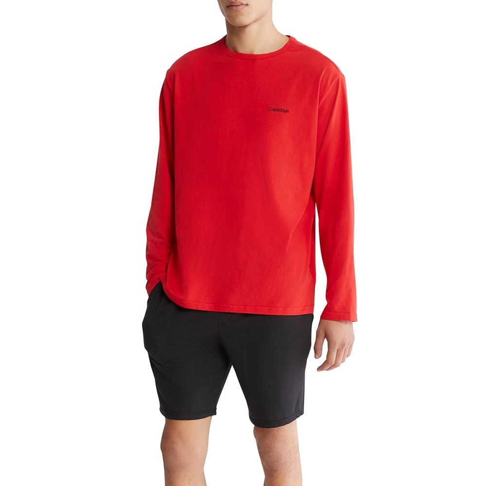 商品Calvin Klein|Men's Long-Sleeve Crewneck Stretch Shirt,价格¥147,第4张图片详细描述
