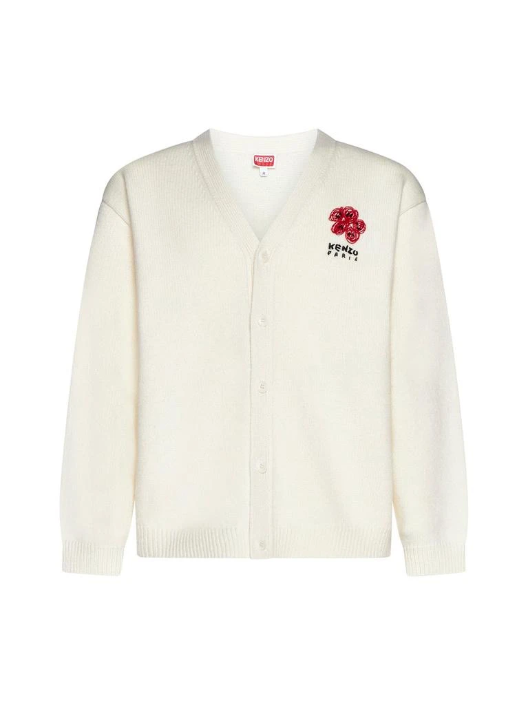 商品Kenzo|Kenzo Boke Flower Embroidered V-Neck Cardigan,价格¥2927,第1张图片