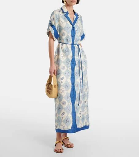 商品ALÉMAIS|Pia printed linen shirt dress,价格¥5171,第2张图片详细描述