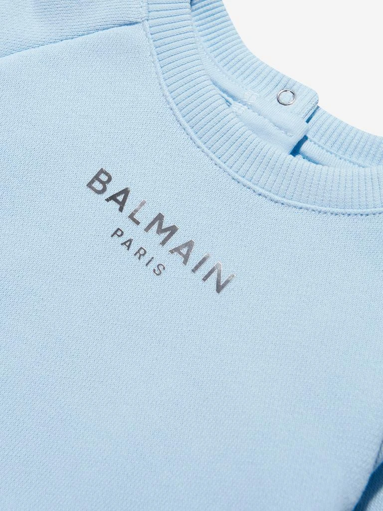 商品Balmain|Balmain Baby Boys Logo Sweatshirt in Blue,价格¥898,第3张图片详细描述