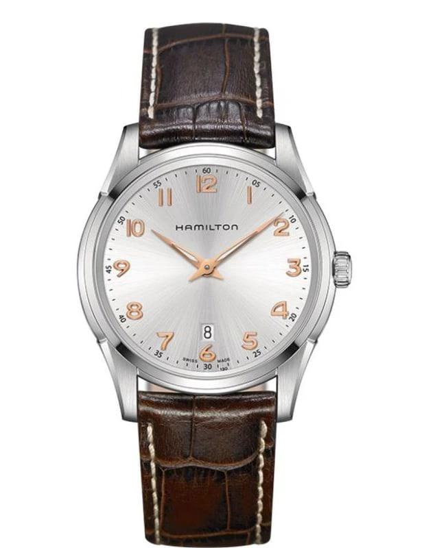 商品Hamilton|Hamilton Jazzmaster Thinline Quartz Men's Watch H38511513,价格¥3361,第1张图片