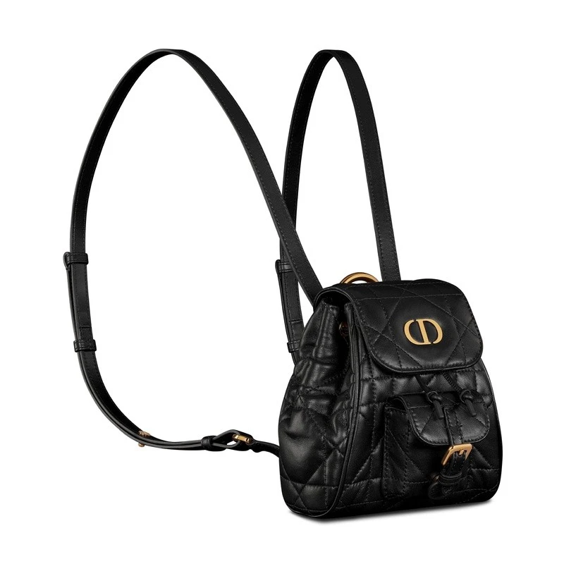 商品Dior|Dior 迪奥Caro系列女士黑色羊皮双肩包,价格¥20062,第4张图片详细描述