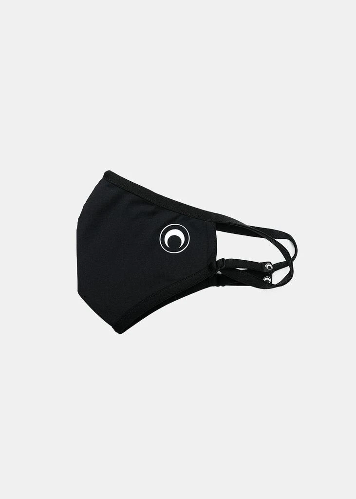 商品MARINE SERRE|Marine Serre Black Logo Print Face Mask,价格¥315,第1张图片