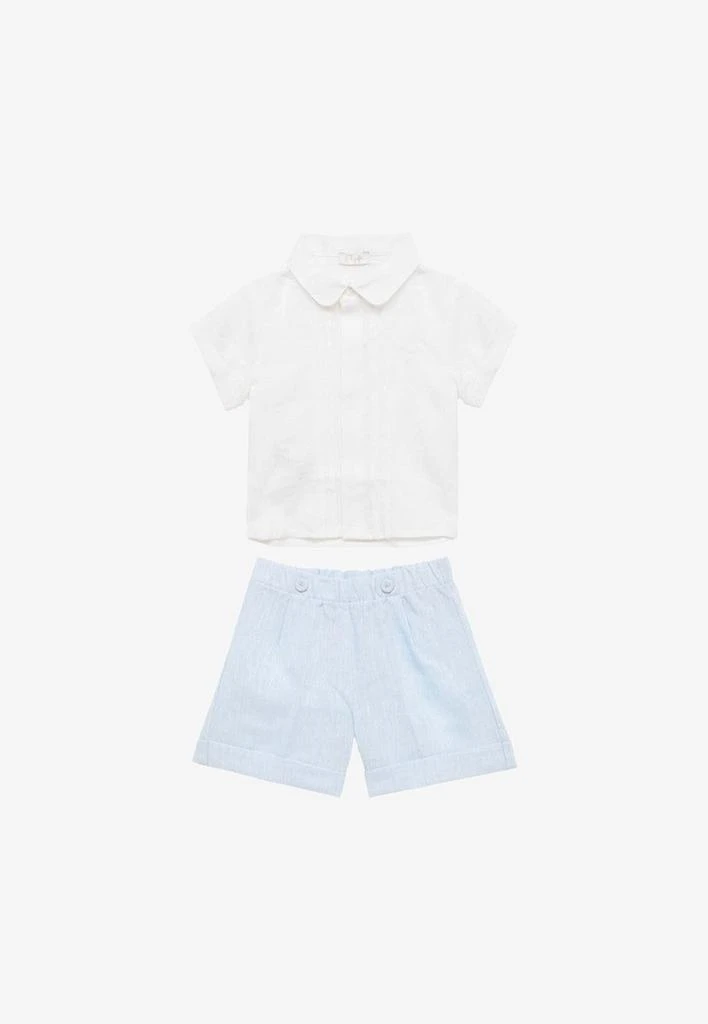 商品IL GUFO|Baby Boys Linen Shirt and Shorts Set,价格¥899,第1张图片