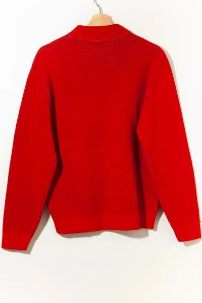 Vintage 1960s Capitol Records  Distressed  Made in Los Angeles Red Wool Sweater 商品