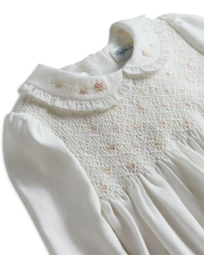 商品Ralph Lauren|Girls' Smocked Coverall - Baby,价格¥529,第3张图片详细描述