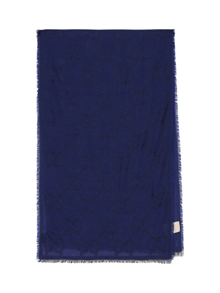 商品Gucci|Gucci Allover Monogram Jacquard Scarf,价格¥3058,第1张图片