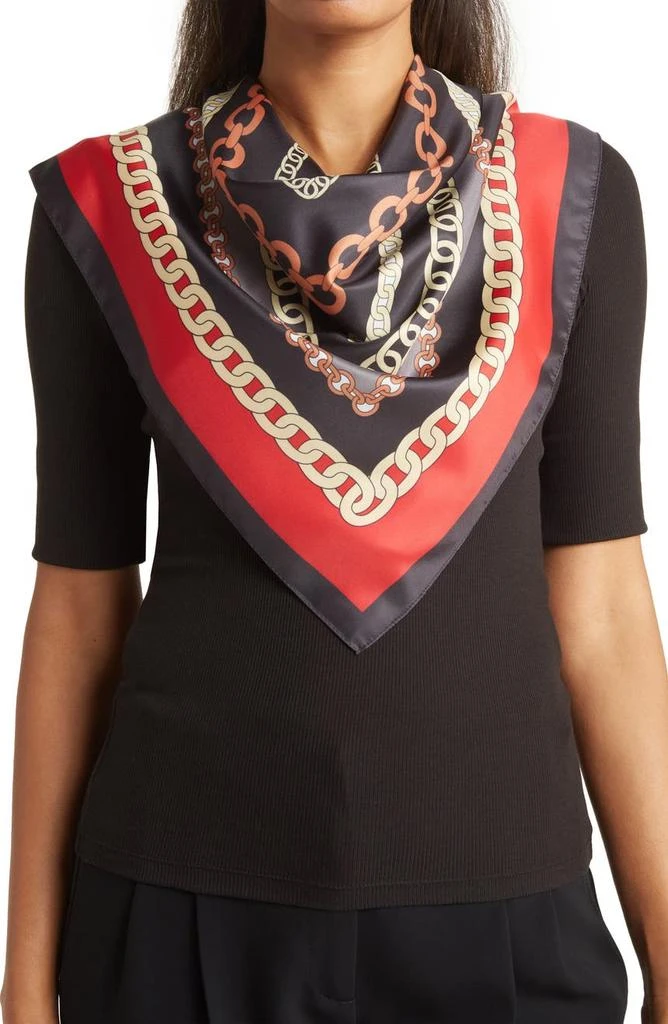 商品Vince Camuto|Chain Print Square Scarf,价格¥123,第1张图片