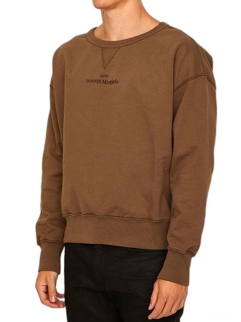 商品MAISON MARGIELA|Maison Margiela Logo Embroidered Crewneck Sweatshirt,价格¥2414,第3张图片详细描述