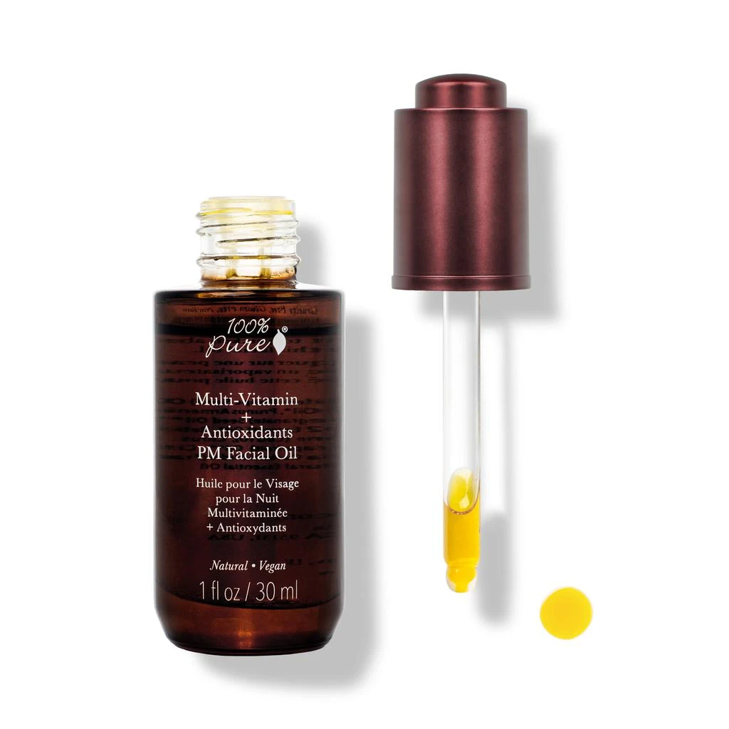 商品100% Pure|Multi-Vitamin + Antioxidants PM Facial Oil,价格¥1082,第1张图片