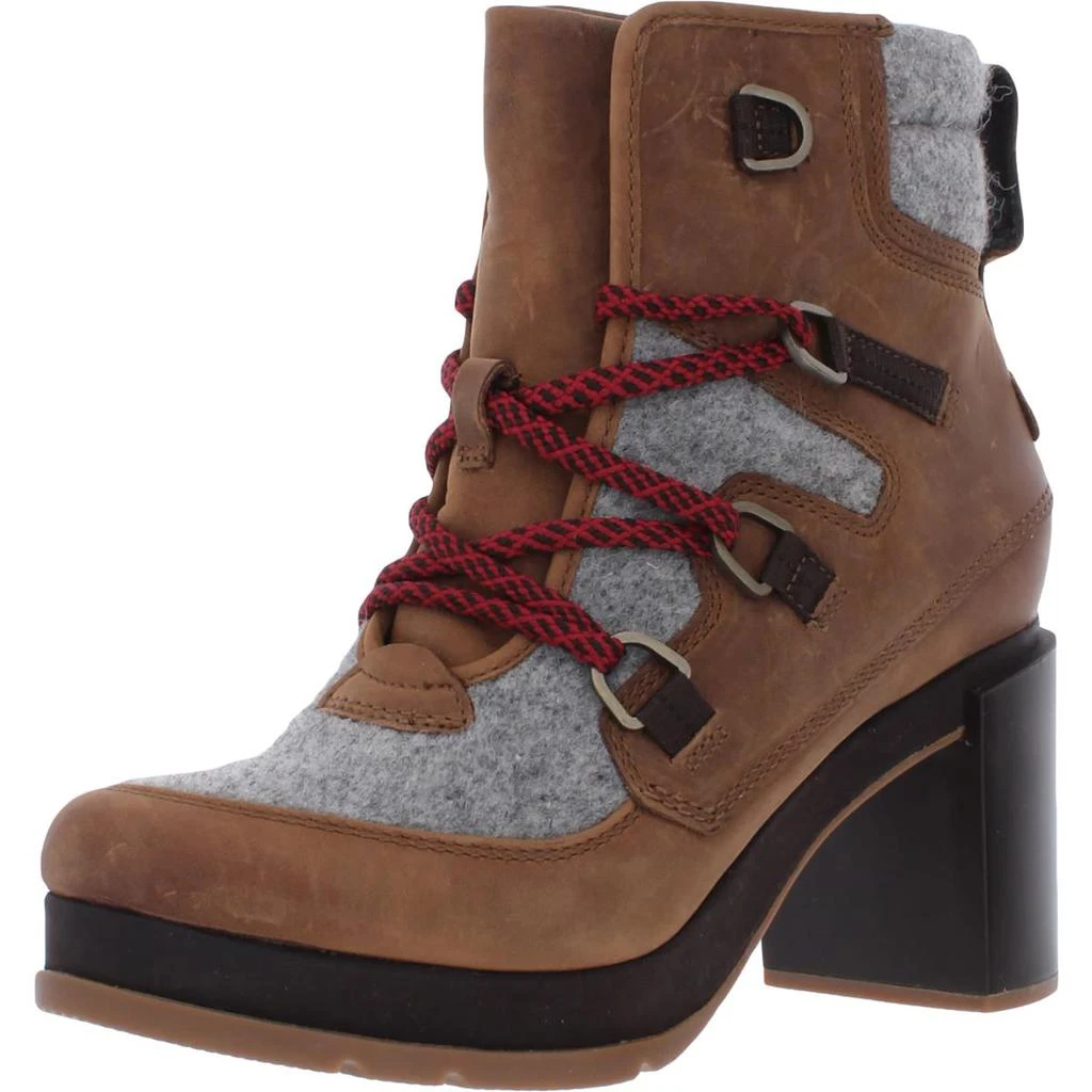 商品SOREL|Sorel Womens Blake Lace Leather Block Heel Ankle Boots,价格¥1343,第1张图片