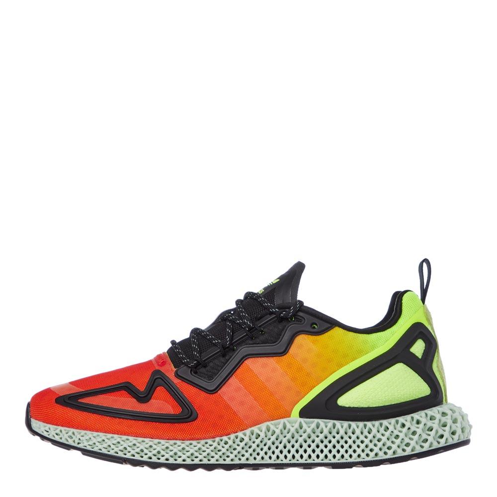 adidas ZX 2K 4D Trainers - Orange / Yellow / Black商品第1张图片规格展示