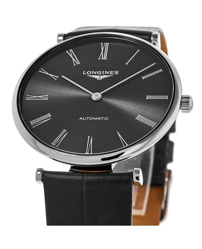 商品Longines|Longines La Grande Classique Automatic Black Dial Leather Strap Unisex Watch L4.918.4.51.2,价格¥8926,第2张图片详细描述