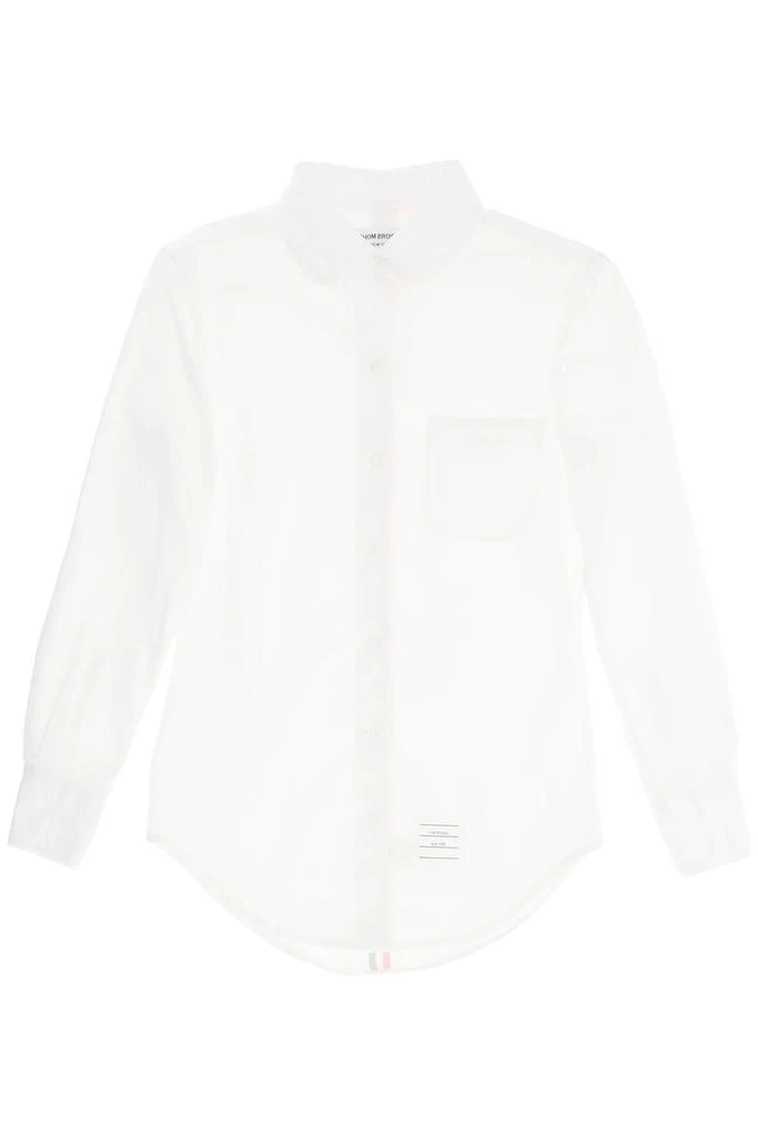 商品Thom Browne|Thom browne slim fit oxford cotton shirt with tricolor stripe,价格¥3632,第1张图片