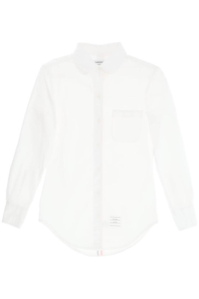 商品Thom Browne|Thom browne slim fit oxford cotton shirt with tricolor stripe,价格¥3706,第1张图片