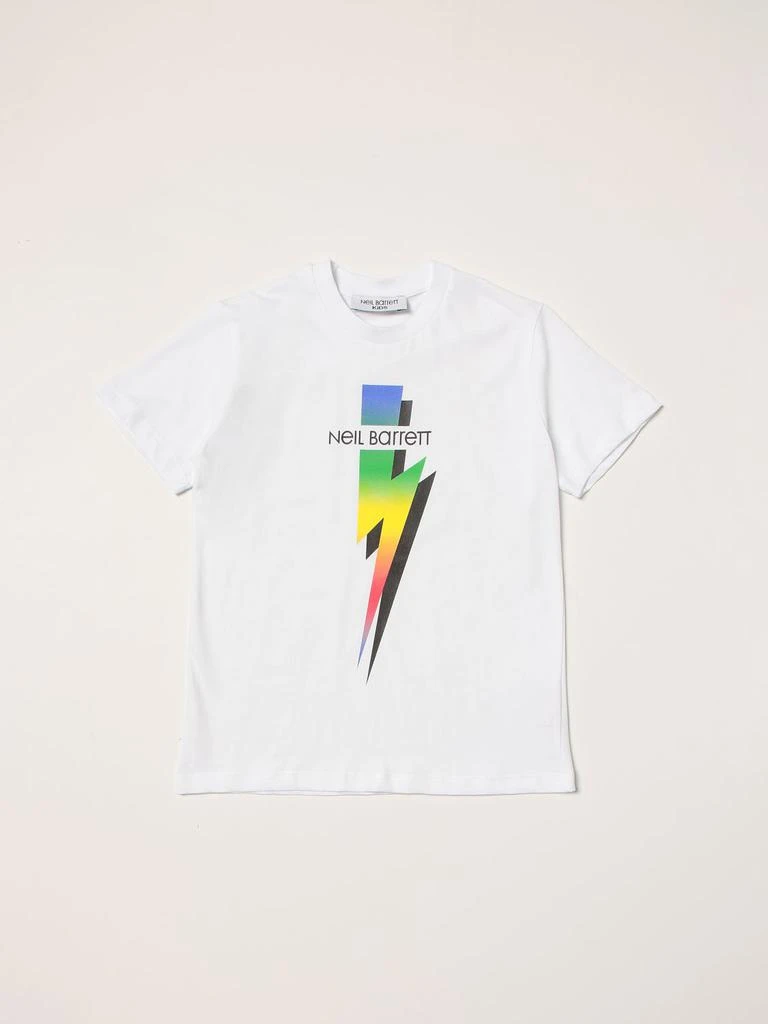 商品Neil Barrett|Neil Barrett T-shirt with lightning bolt print,价格¥132,第1张图片