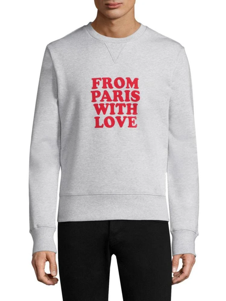商品AMI|From Paris With Love Cotton Sweatshirt,价格¥1819,第1张图片