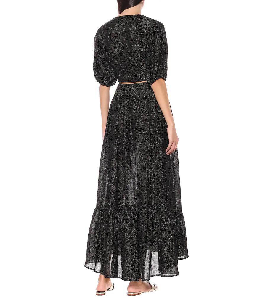 商品LISA MARIE FERNANDEZ|Cropped linen-blend blouse,价格¥2045,第5张图片详细描述