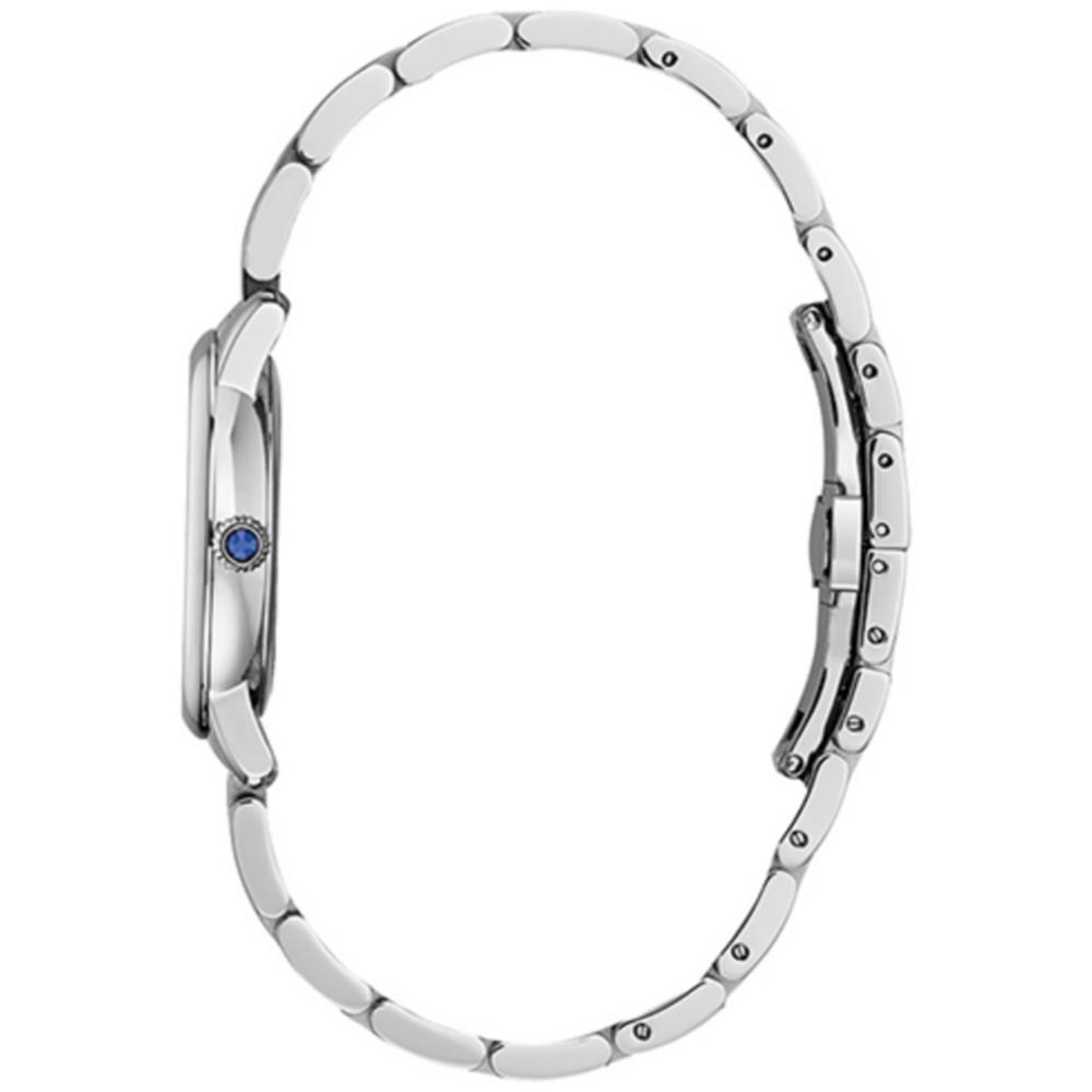 Women's Swiss Slimline Diamond (1/20 ct. t.w.) Stainless Steel Bracelet Watch 30mm商品第2张图片规格展示