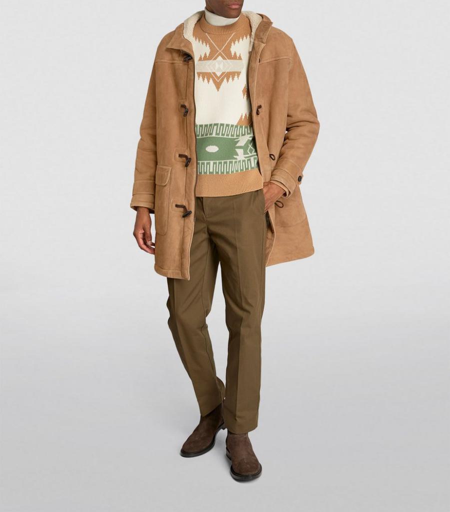 商品Yves Salomon|Suede Duffle Coat,价格¥29930,第4张图片详细描述