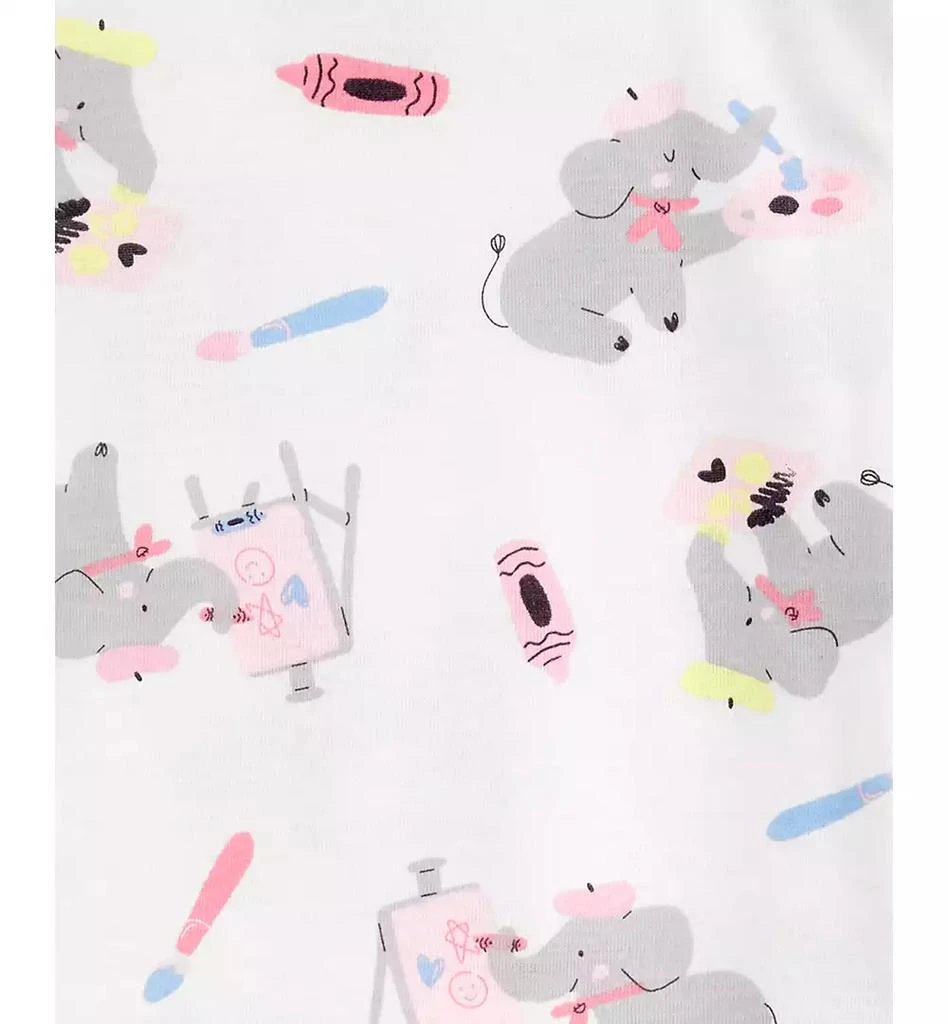 商品Carter's|Toddler Girls Painter Elephant 100% Snug-Fit Cotton Pajamas, 4 Piece Set,价格¥271,第2张图片详细描述