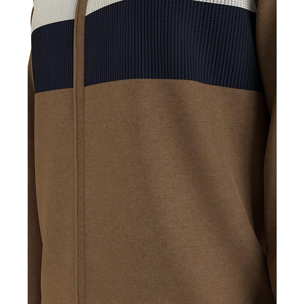 Men's Colorblocked Stripe Full-Zip Sweater商品第3张图片规格展示