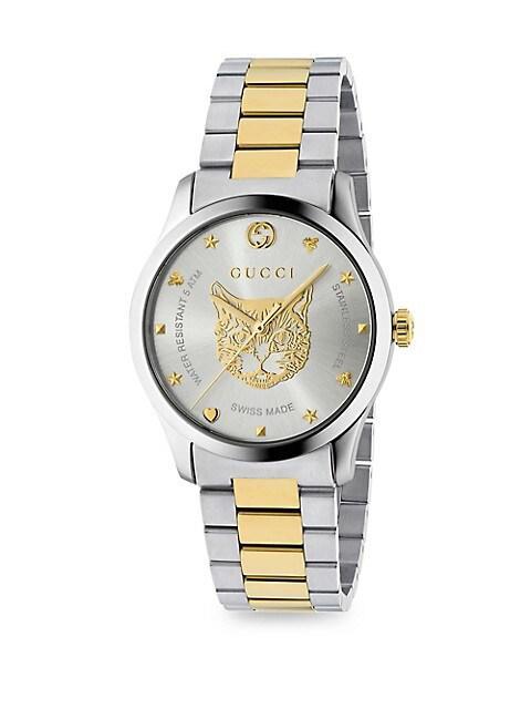 商品Gucci|G-Timeless Steel Bracelet Watch,价格¥10512,第1张图片