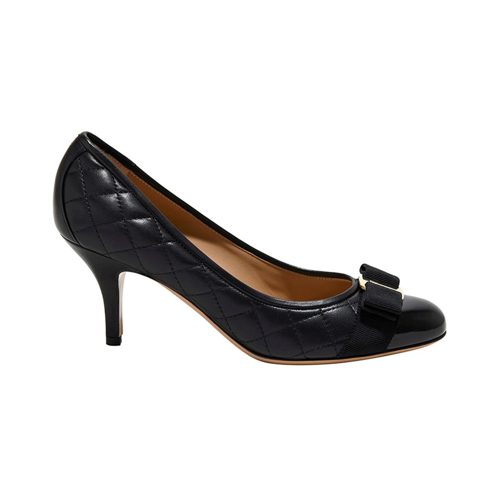 商品Salvatore Ferragamo|Salvatore Ferragamo 菲拉格慕 女士黑色高跟鞋 01-N674-692392,价格¥3271,第1张图片