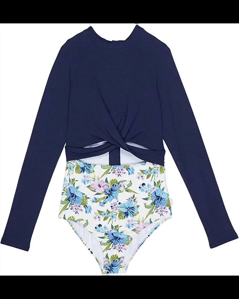 商品Seafolly|Seafolly - Girl's Vanuatu Twist Front Paddlesuit,价格¥502,第1张图片