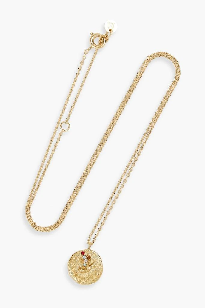 商品Maje|Gold-tone crystal necklace,价格¥417,第1张图片