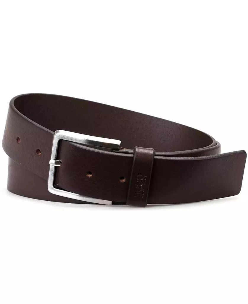 商品Hugo Boss|Men's Gionios Casual Leather Belt,价格¥470,第3张图片详细描述