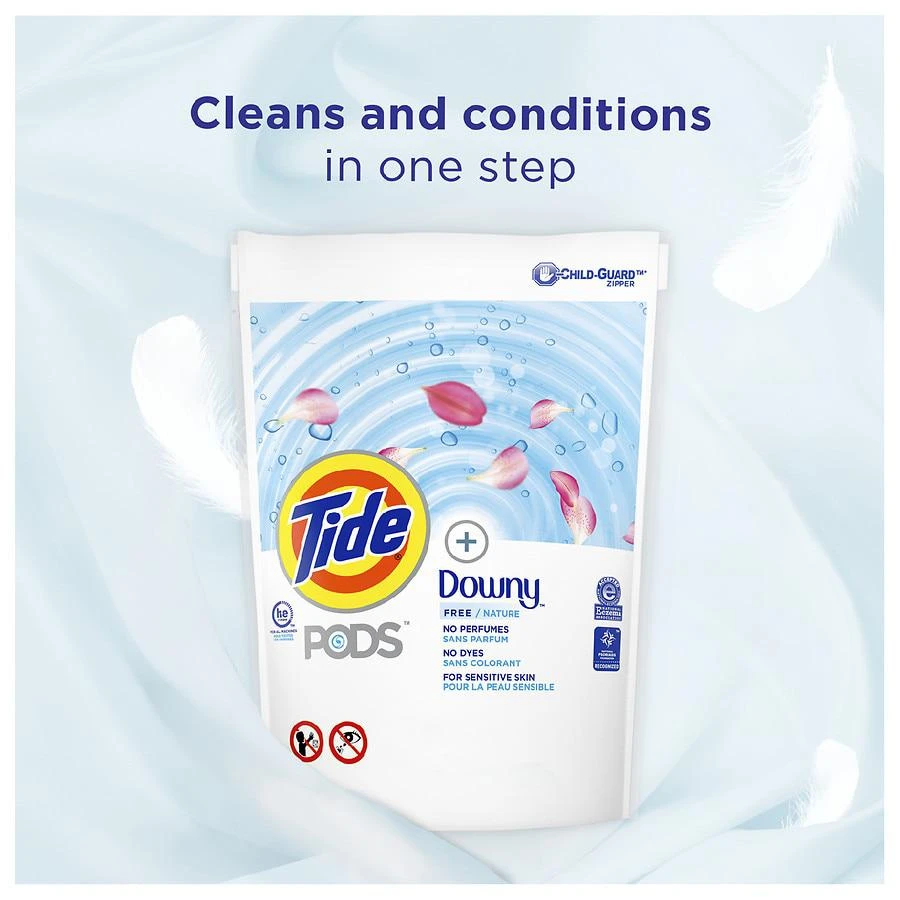 商品Tide|PODS +Downy Free Liquid Laundry Detergent Pacs,价格¥111,第3张图片详细描述