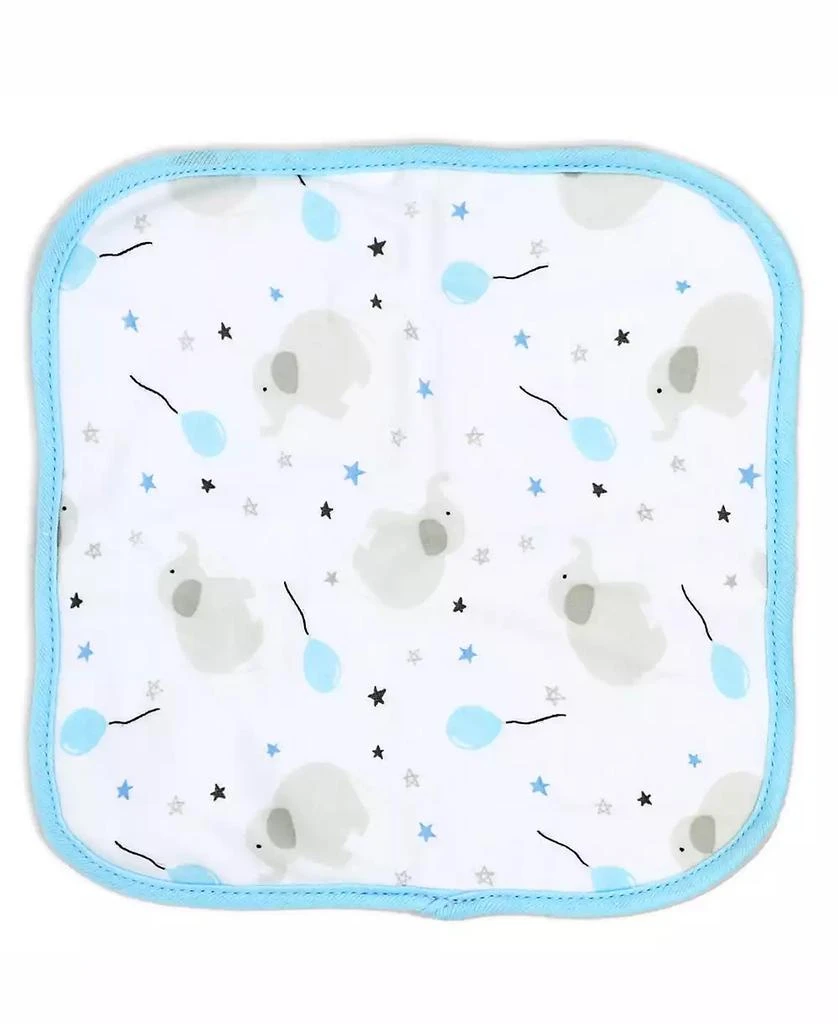 Baby Boys and Baby Girls Elephant and Balloons Hooded Bath Towel and Wash Cloth Set 商品