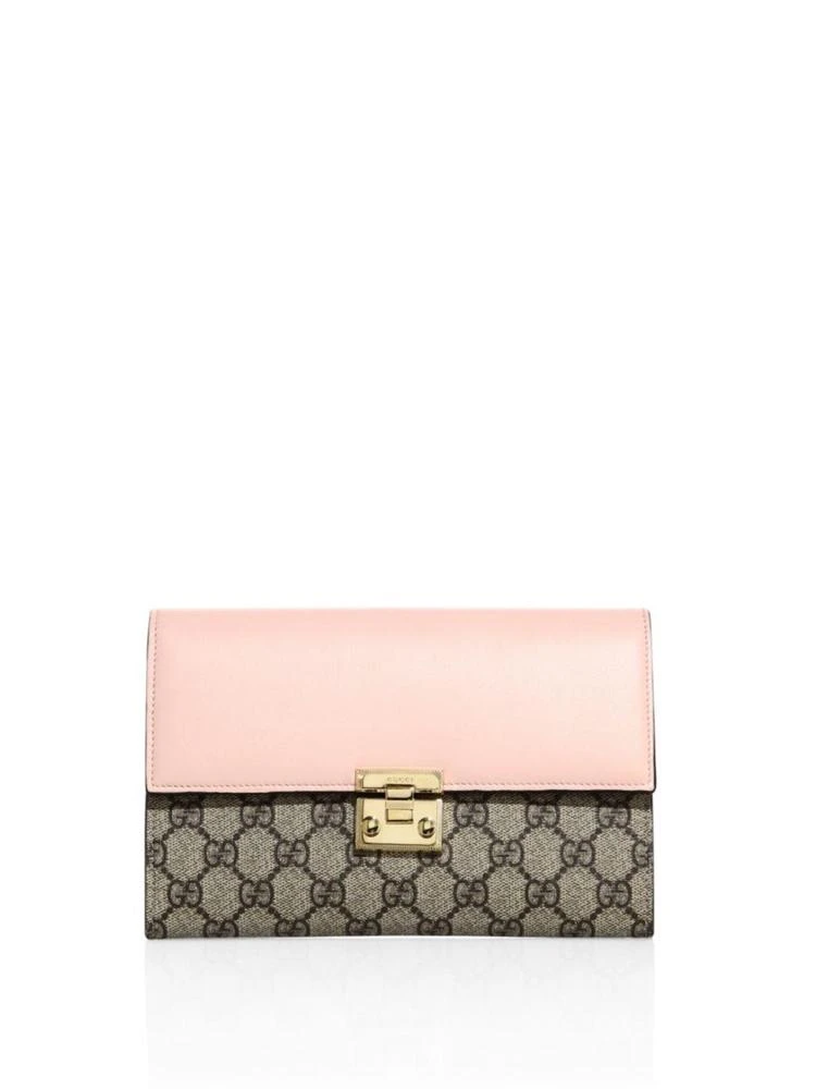 商品Gucci|Padlock GG Supreme Leather Pouch,价格¥7349,第1张图片