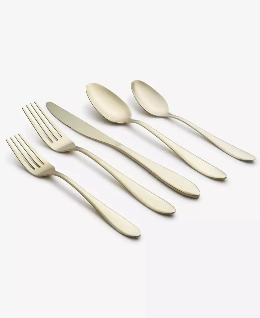 商品Cambridge Silversmiths|Delia Champagne Satin 20-Piece Flatware Set, Service for 4,价格¥373,第1张图片