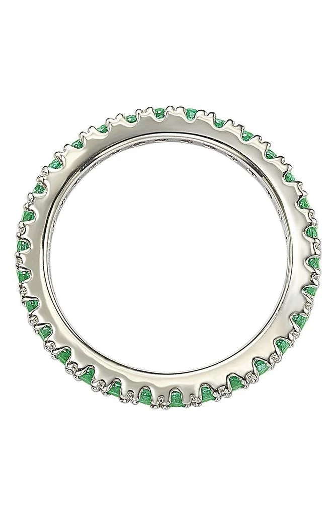 商品Suzy Levian|Sterling Silver Green CZ Eternity Band Ring,价格¥671,第3张图片详细描述