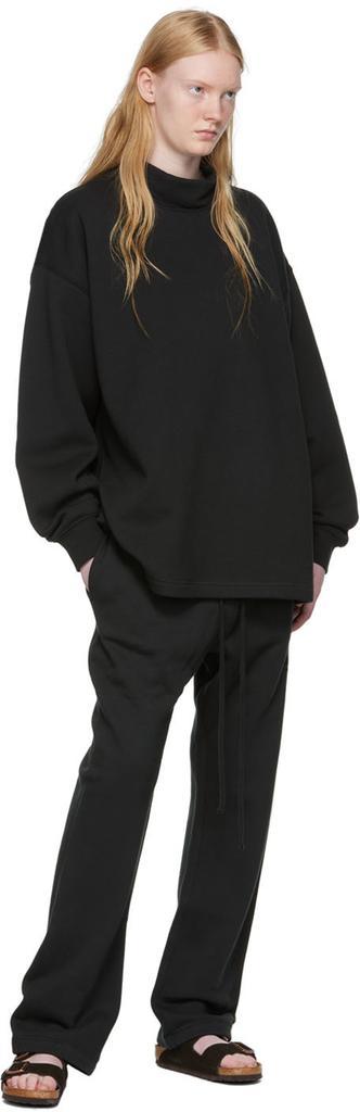 商品Essentials|Black Relaxed Mock Neck Sweatshirt,价格¥602,第6张图片详细描述