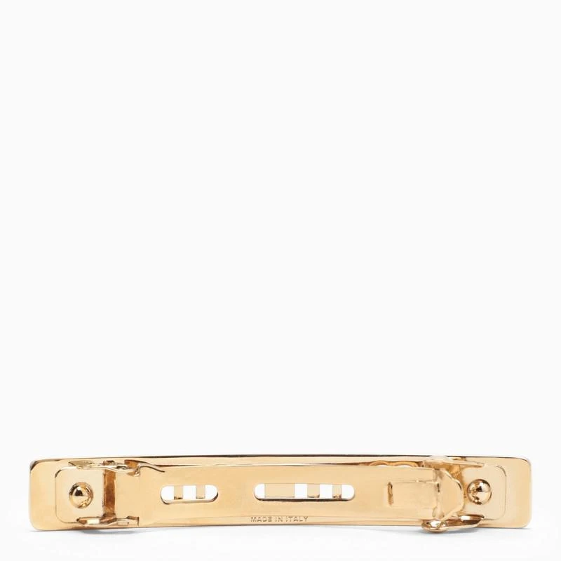 商品Miu Miu|Gold hair clip with logo,价格¥2080,第3张图片详细描述