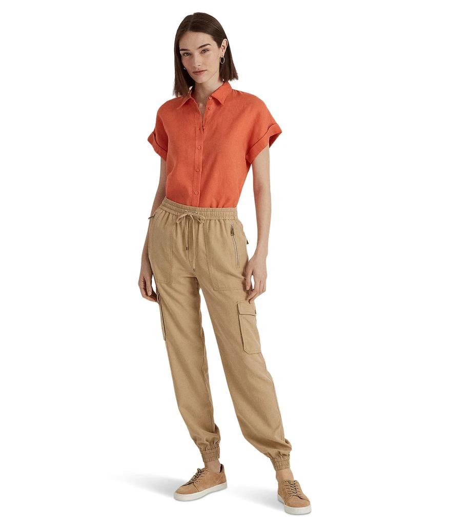 商品Ralph Lauren|Linen Dolman Sleeve Shirt,价格¥550-¥733,第4张图片详细描述