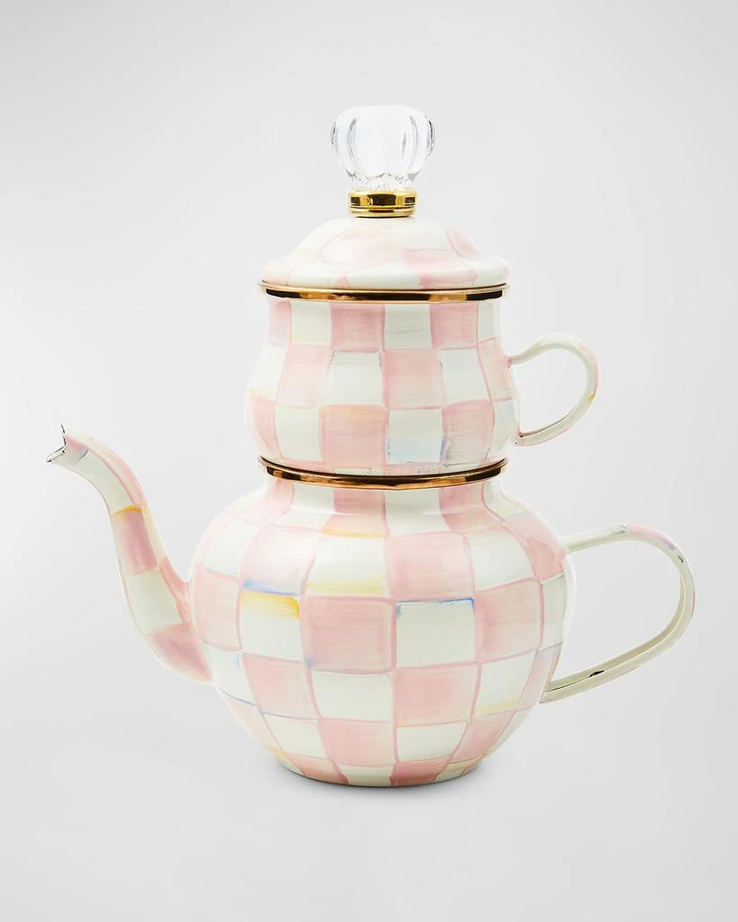 商品MacKenzie-Childs|Rosy Check Enamel High Tea Set,价格¥1555,第1张图片