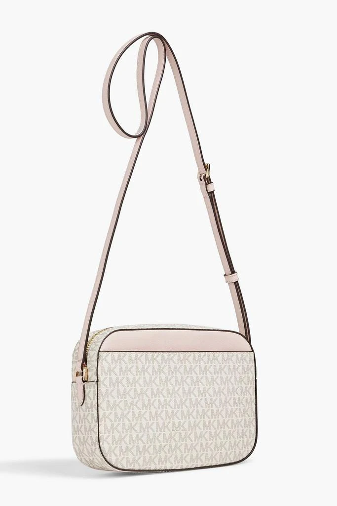 商品Michael Kors|Faux leather-trimmed logo-print coated-canvas shoulder bag,价格¥1427,第3张图片详细描述