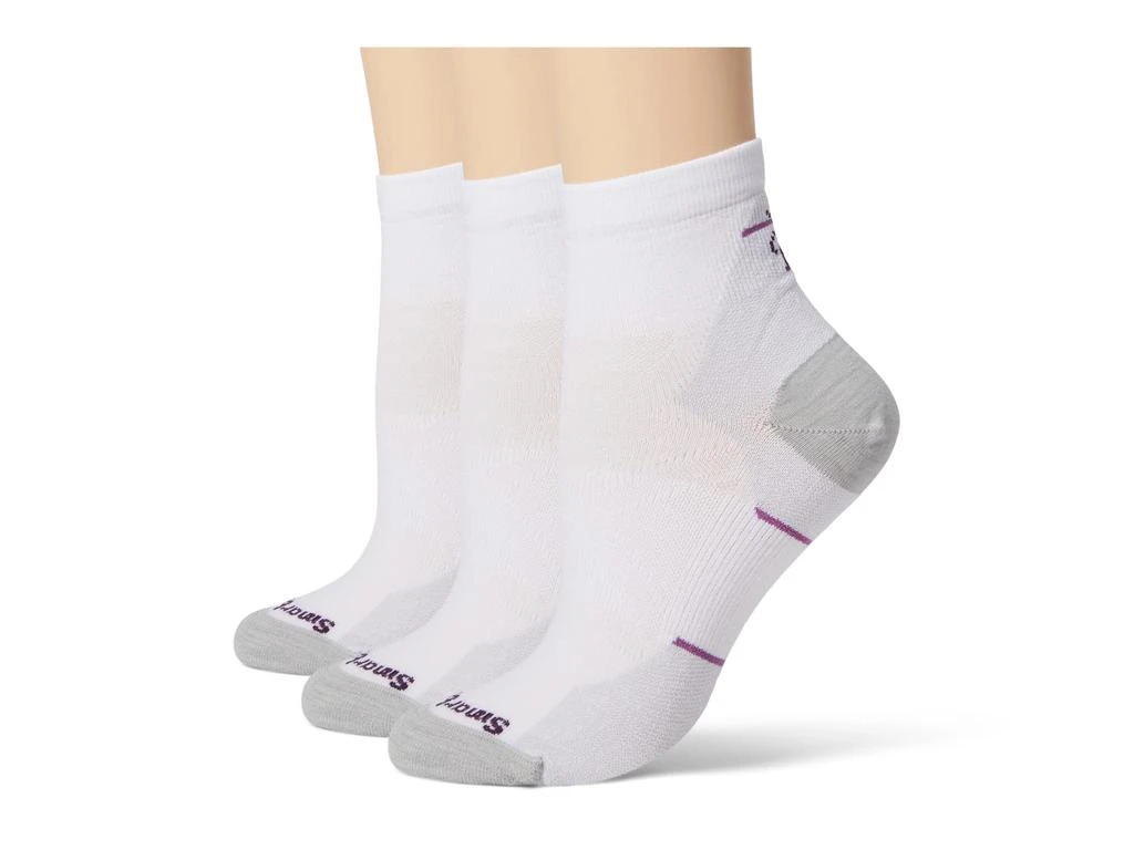 商品SmartWool|Run Zero Cushion Ankle Socks 3-Pack,价格¥405,第1张图片详细描述