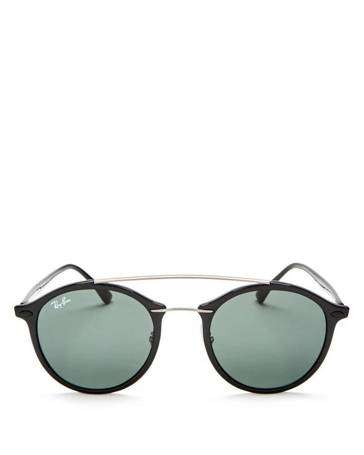 商品Ray-Ban|Brow Bar Round Sunglasses, 48mm,价格¥1518,第1张图片