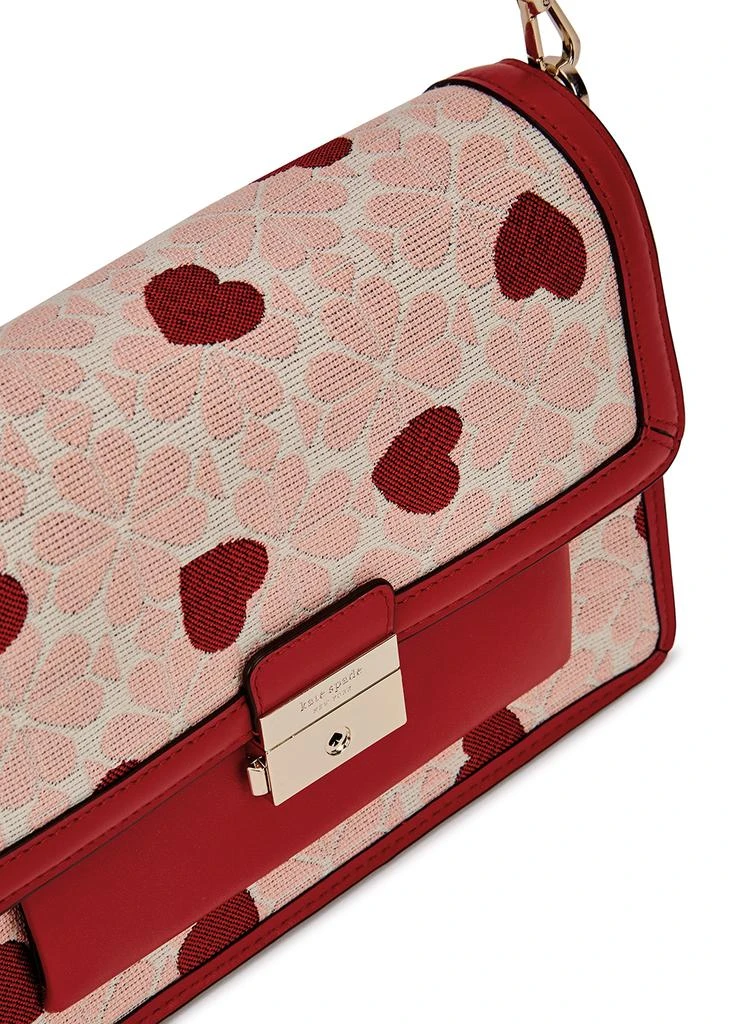 商品Kate Spade|Spade Flower red leather shoulder bag,价格¥1987,第3张图片详细描述