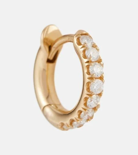 商品Spinelli Kilcollin|Mini Micro Hoop Pavé 18kt gold and diamond earring,价格¥7583,第1张图片
