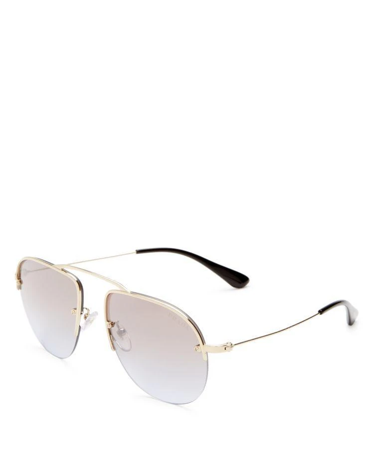 商品Prada|Women's Mirrored Aviator Sunglasses, 57mm,价格¥1865,第2张图片详细描述