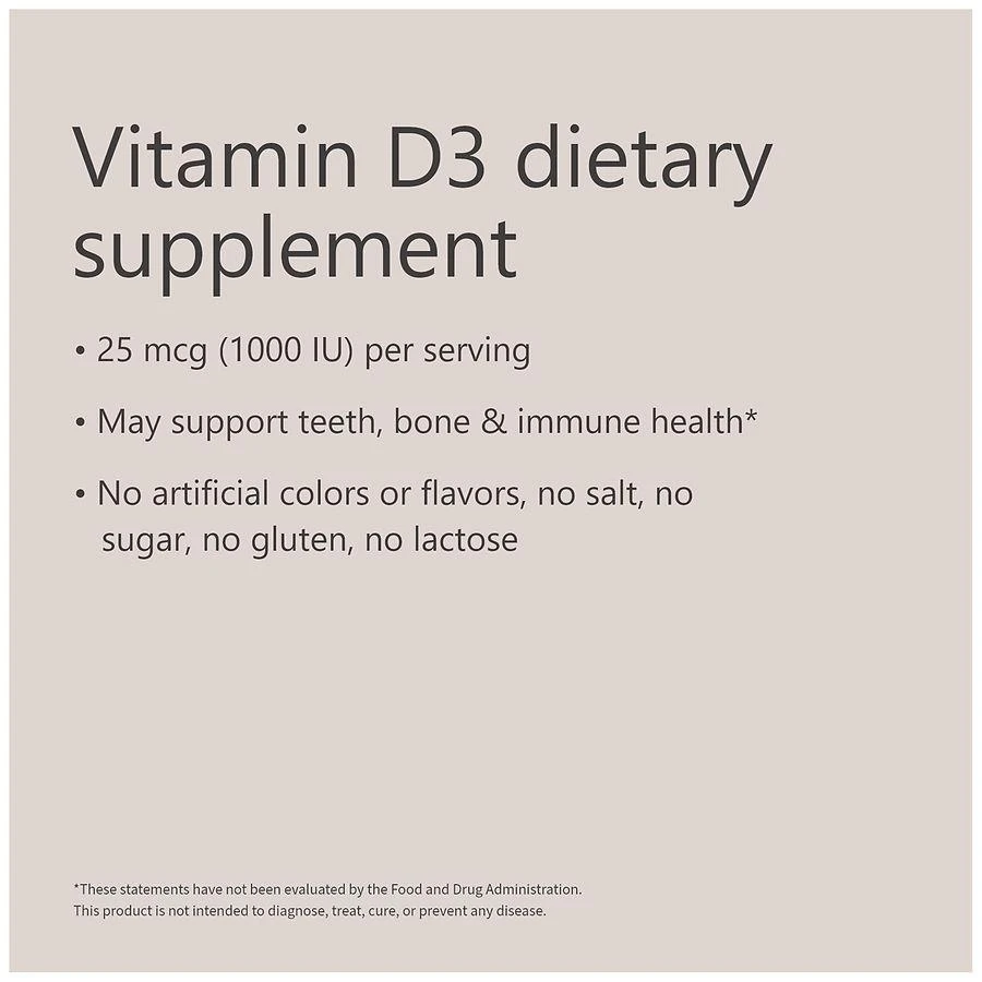 Vitamin D3 25 mcg Softgels (100 days) 商品