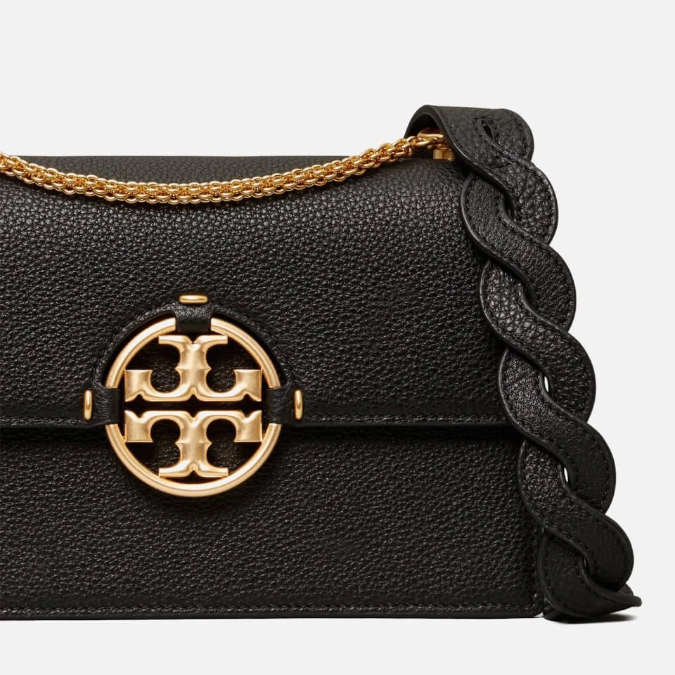 商品Tory Burch|Tory Burch Women's Miller Small Flap Shoulder Bag - Black,价格¥2692,第3张图片详细描述