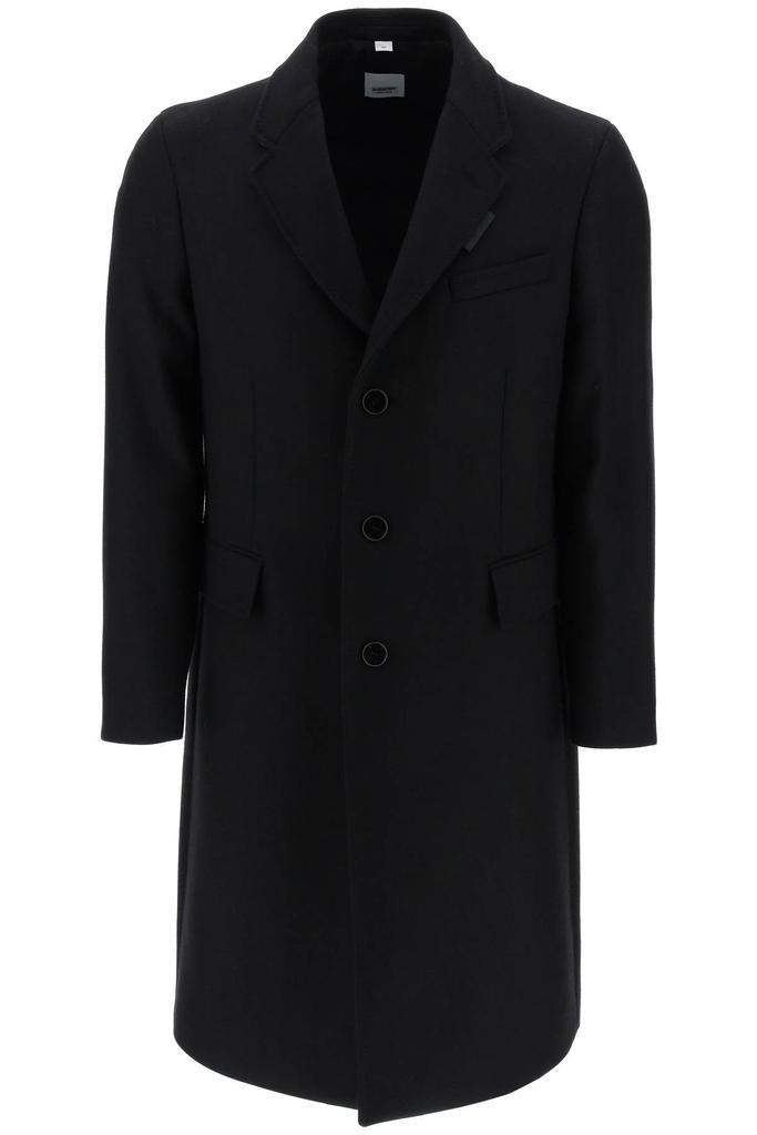 商品Burberry|Burberry wool and cashmere coat with patch,价格¥11581,第1张图片